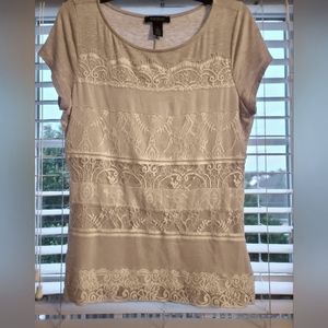 White House Black Market Lace shirt.